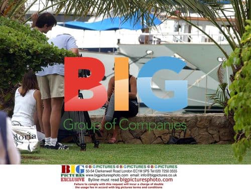 Jesse Wallace filming in Mallorca, Spain