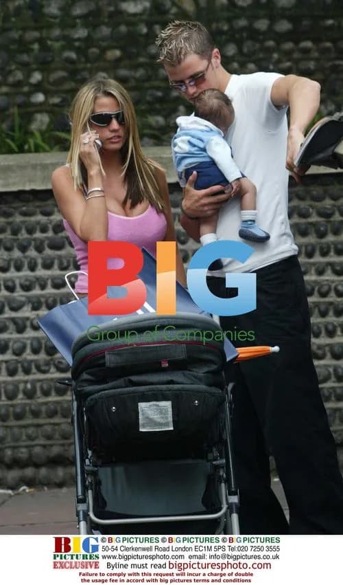 Jordan and Matt Peacock out with baby