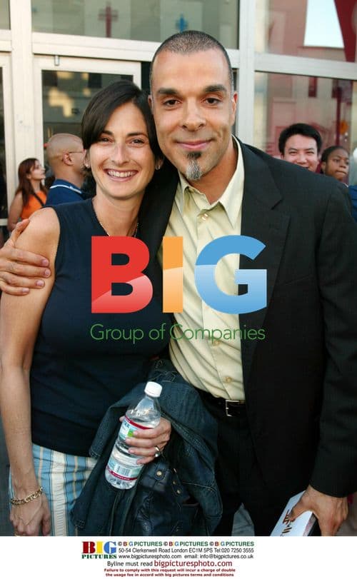 Charles Stone and Carla Hacken at "Drumline" Premiere