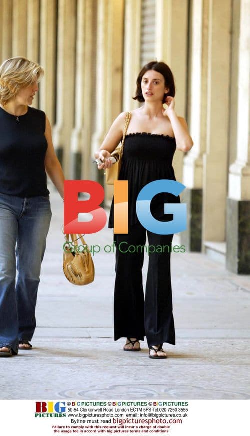 Penelope Cruz in Paris with Friend