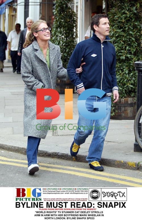 Cat Deeley and Mark Wheelan in North London