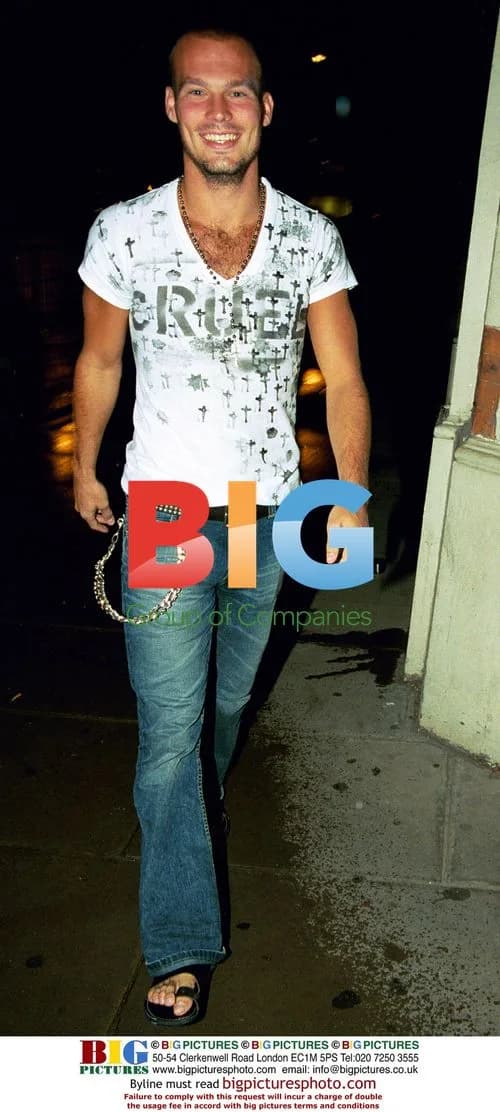 Footballer Freddie Ljungberg after night out