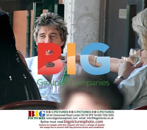 Rod Stewart and Penny Lancaster in Portofino