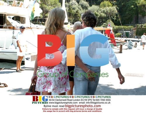 Rod Stewart and Penny Lancaster Lunch in Portofino