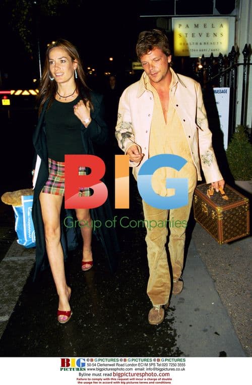 Tara Palmer-Tomkinson with friend at San Lorenzo's