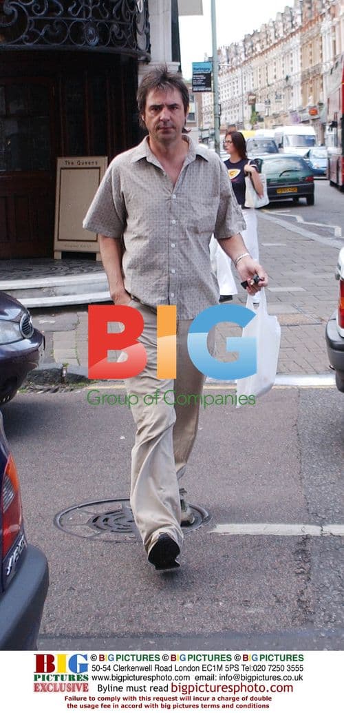 Neil Morrissey goes shopping at butcher's