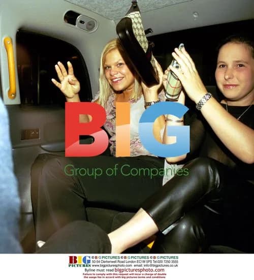 Jade Goody Arrives at Emporium Club