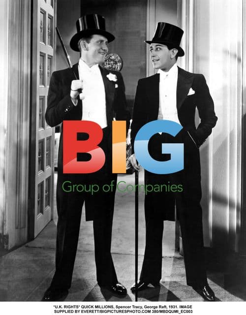 QUICK MILLIONS, Spencer Tracy, George Raft, 1931