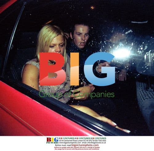 Jade Goody Arrives at Emporium Club