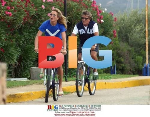 Rod Stewart and Penny Lancaster in Sardinia