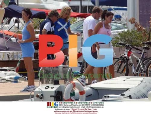 Rod Stewart and Penny Lancaster on Holiday in Sardinia