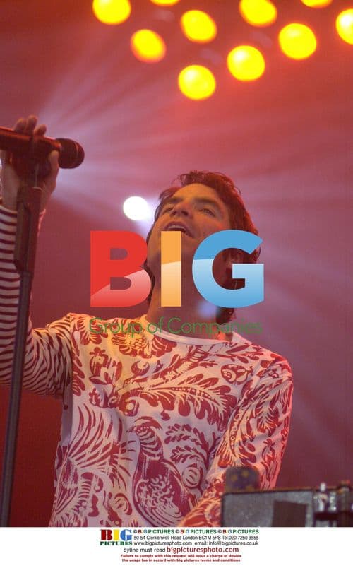 Pat Monahan of Train performs at festival