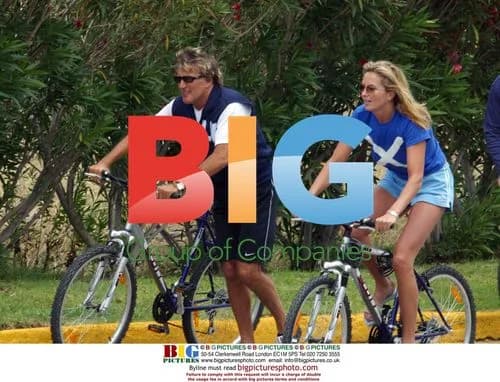 Rod Stewart and Penny Lancaster in Sardinia