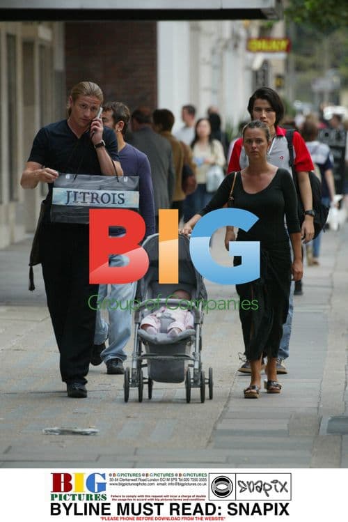 Emmanuel Petit Out Shopping with Family