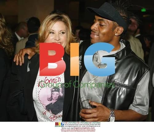 Lorna Luft and Coolio at "Simone" premiere