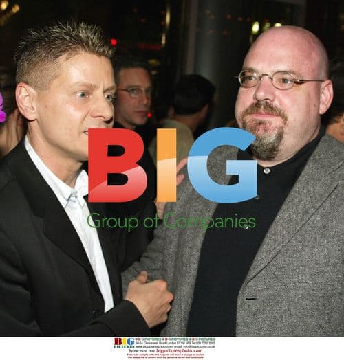 Andrew Niccol and Pruitt Taylor Vince at "Simone" premiere