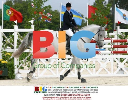 Princess Haya of Jordan at aid of jumps