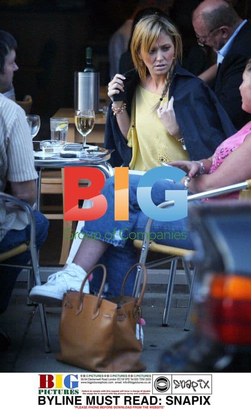 Jenny Frost and Boyfriend at Street Cafe