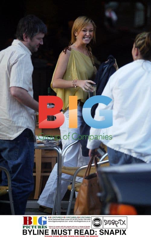 Jenny Frost and Boyfriend at London Cafe