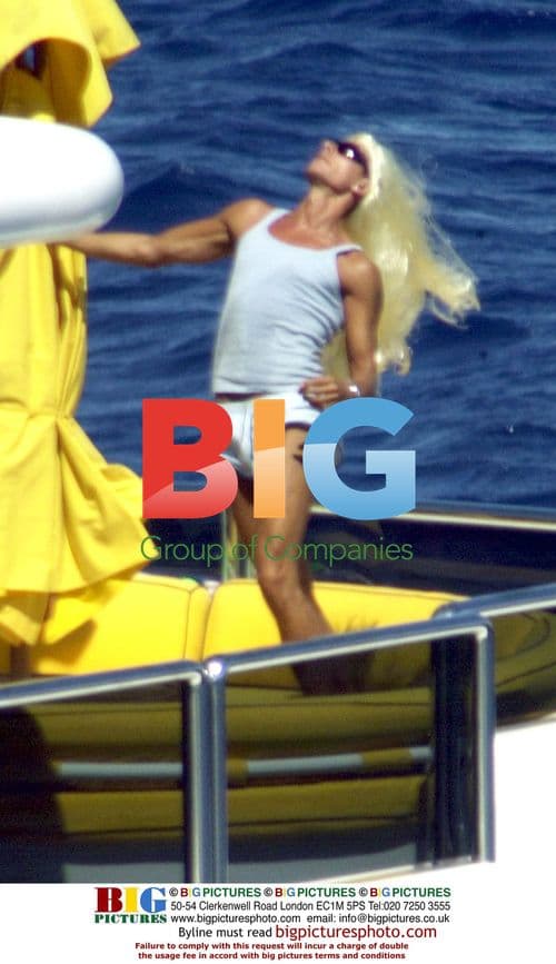 Designers Dolce and Gabbana with Naomi Campbell