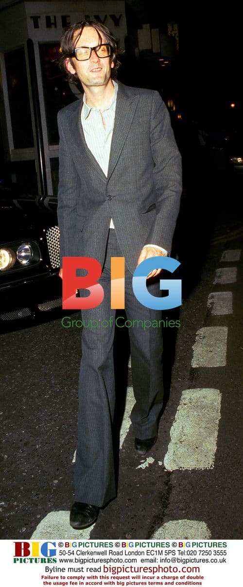 Jarvis Cocker leaving London's Ivy Restaurant