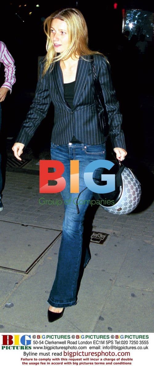 Gwyneth Paltrow and Bryan Adams leave club on scooter