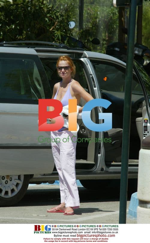 Patsy Palmer on Holiday in Spain