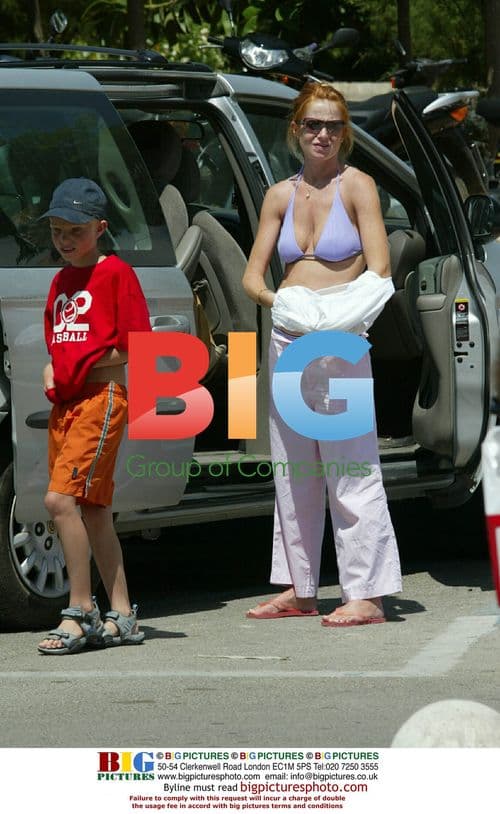 Patsy Palmer on Holiday in Spain