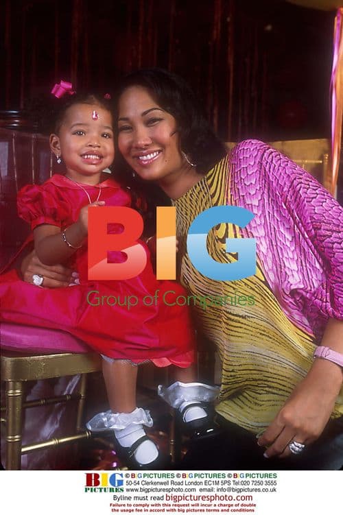 Kimora Lee Simmons and daughter Ming Lee at 2nd birthday