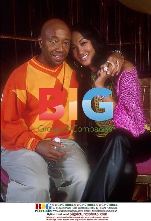 Russell Simmons and Kimora Lee Simmons at 2nd Birthday Party