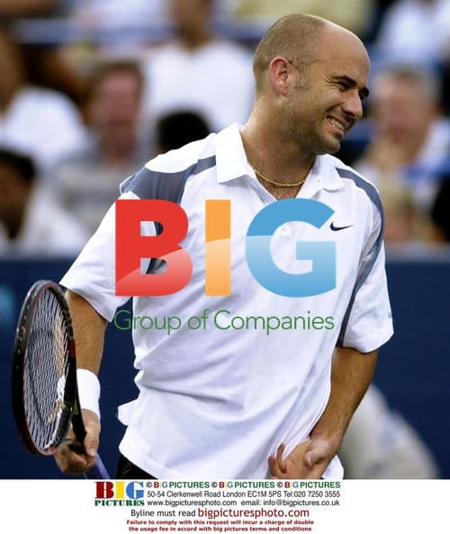Andre Agassi vs. James Blake at Legg Mason Tennis Classic