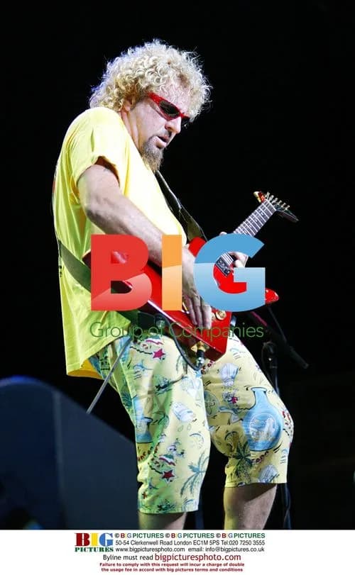 Sammy Hagar Performs at Hagar/Roth 2002 Tour