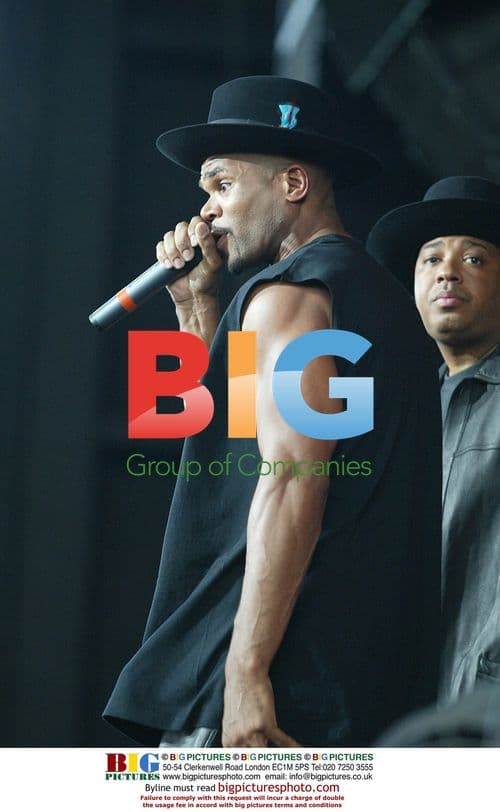 Run DMC performs at Nissan Pavillion