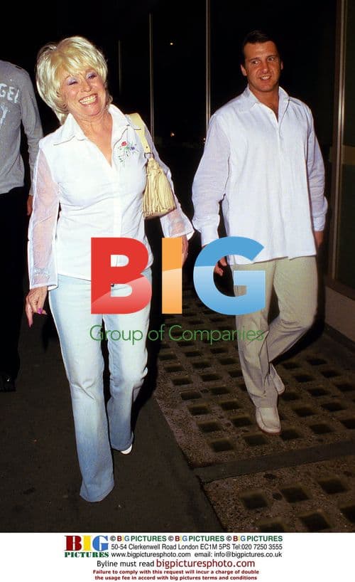 Barbara Windsor Leaving Nobu Restaurant