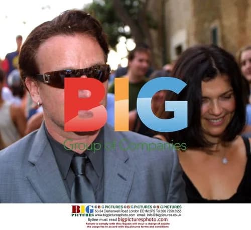 Bono and Wife at Caroline Corr's Wedding