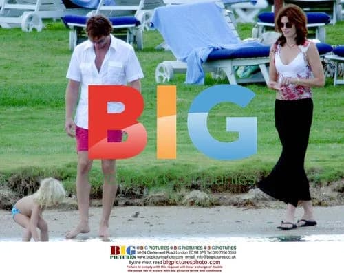 Cindy Crawford and Family in Sardinia