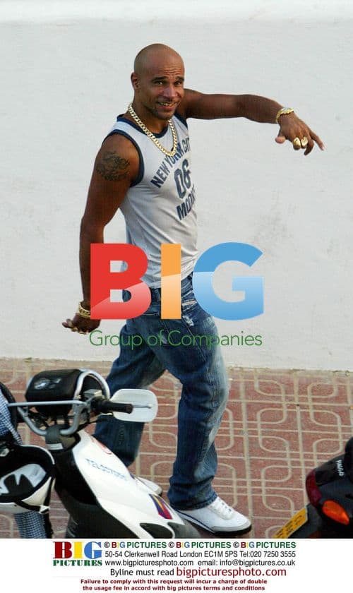 Goldie and Fiance at Cafe Mambo in Ibiza