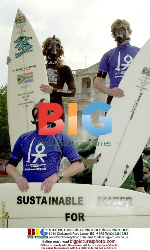 Surfers Against Sewage protest in Trafalgar Square