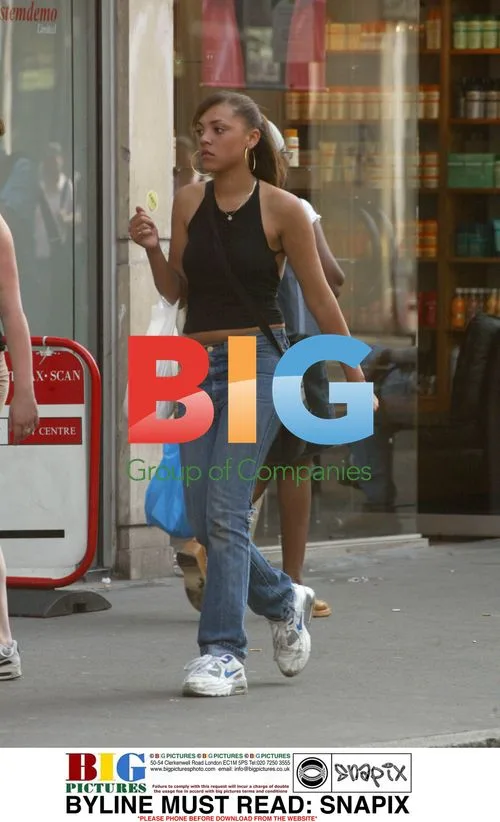 Miquita Oliver Walks with Friends in London