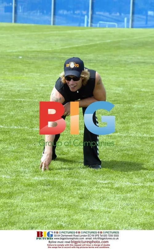 Jon Bon Jovi at Giants Practice