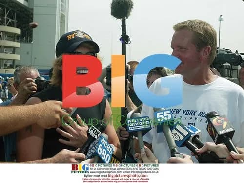 Jon Bon Jovi at Giants Practice