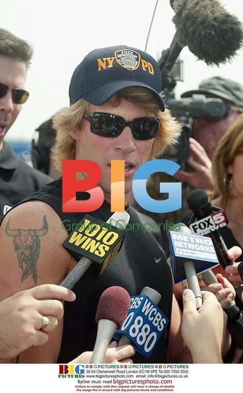 Jon Bon Jovi at NY Giants Practice