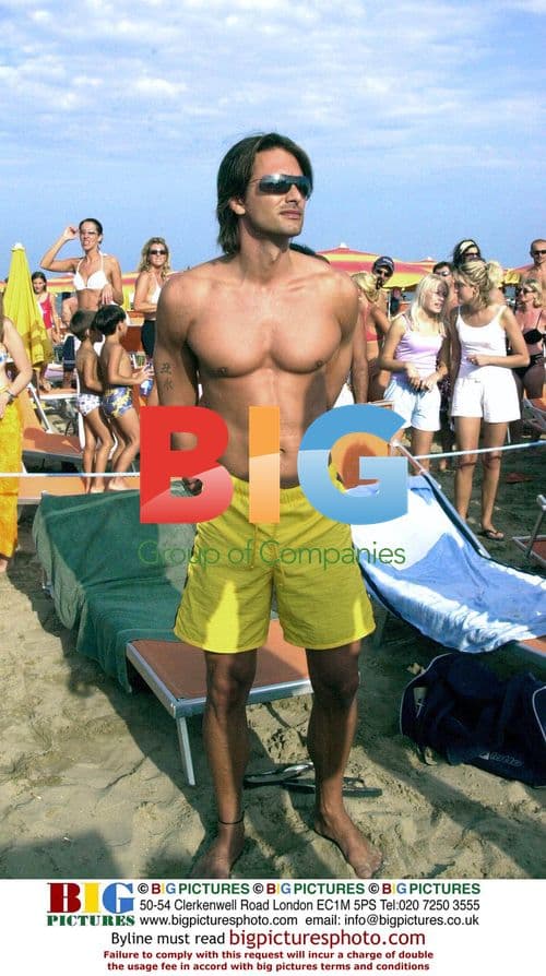 Marcus Schenkenberg on holiday in Milano Marittima