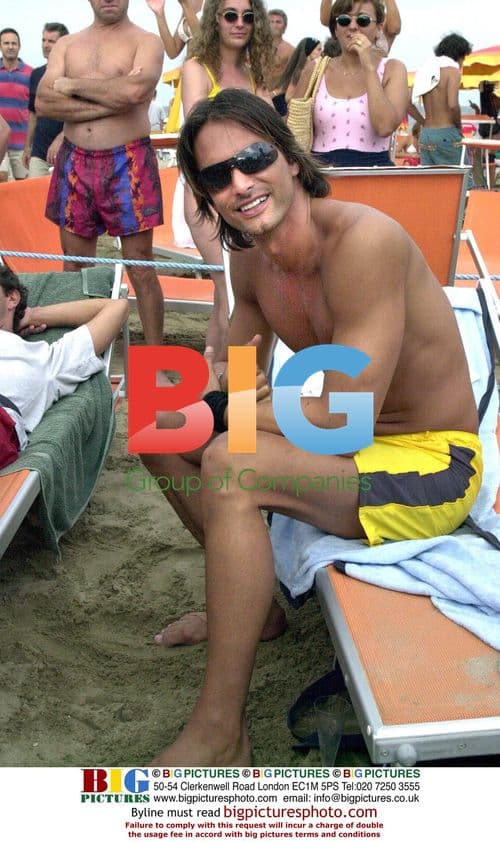 Marcus Schenkenberg on holiday in Milano Marittima