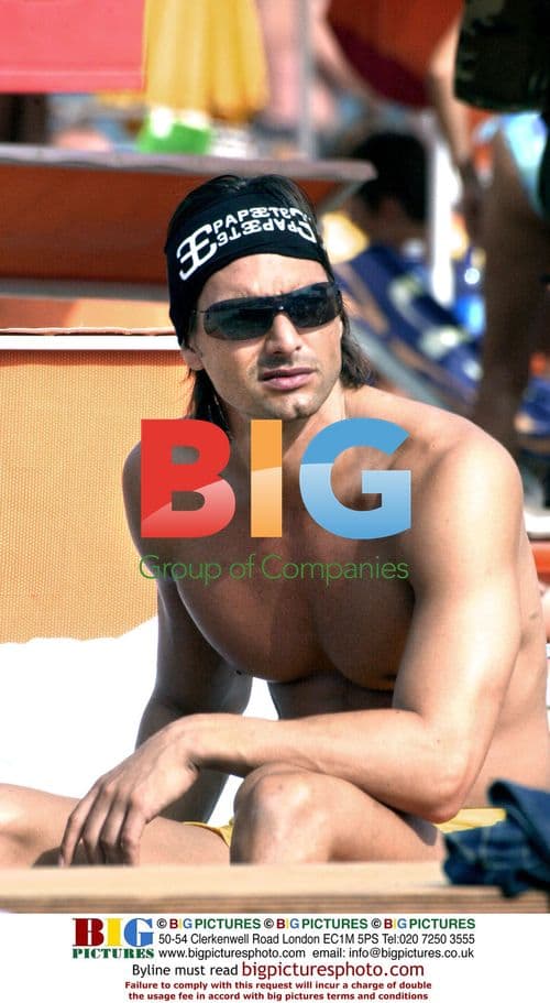 Marcus Schenkenberg on holiday in Milano Marittima, Italy