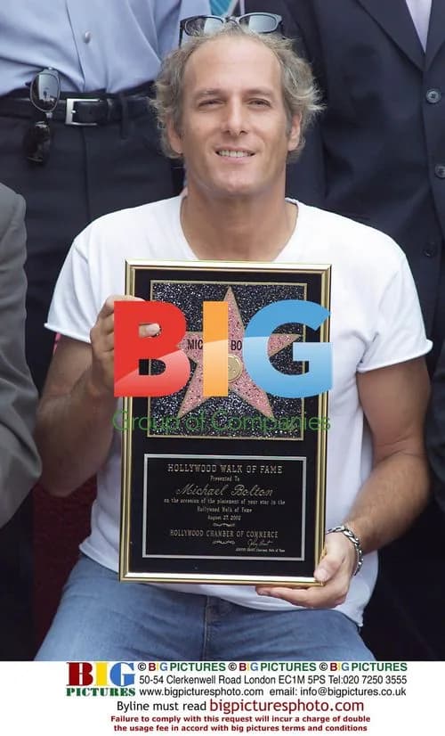 Michael Bolton at Hollywood Walk of Fame Star Unveiling