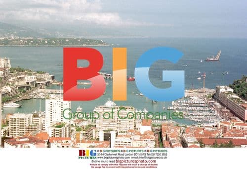 Gigantic Floating Platform in Monaco Harbor