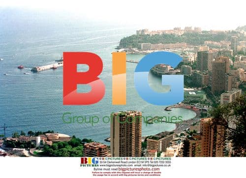 Concrete quay moored in Monaco harbour