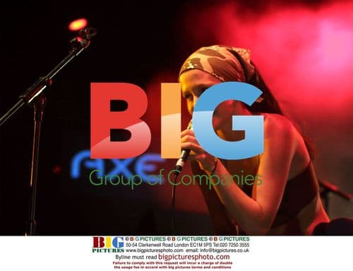 Party-goers at festival in Sant Gertrudis, Ibiza