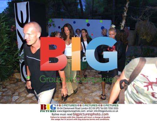 Party-goers at festival in Ibiza